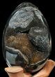 Septarian Dragon Egg Geode - Crystal Filled #40899-1